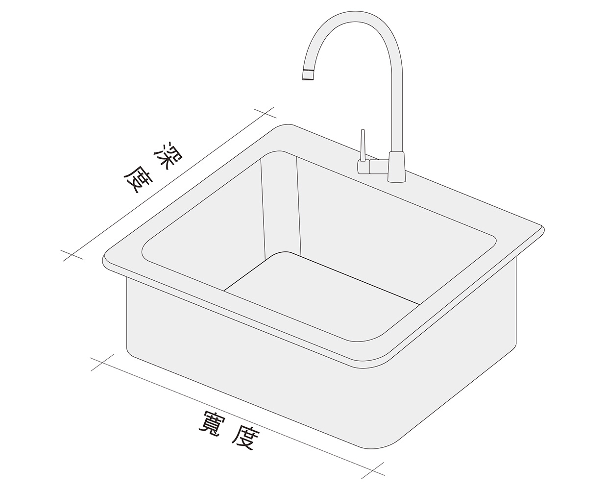 單槽水槽;